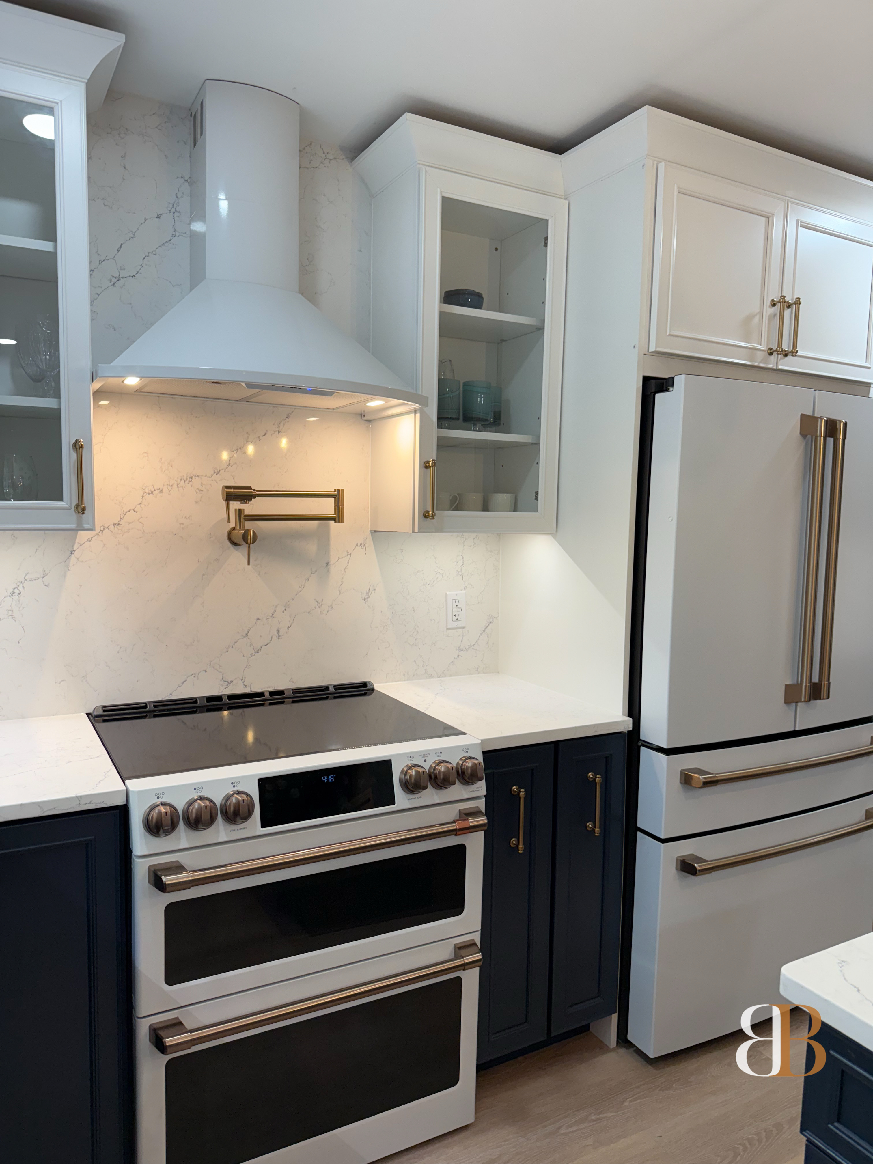 Professional appliances in a B&B Associates kitchen renovation